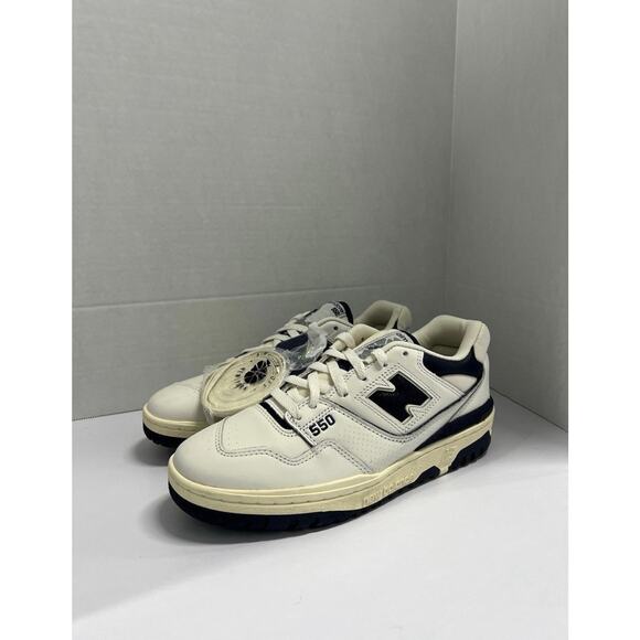 New Balance 550 Navy Aimé Leon Dore BB550ALF Size 7.5 Men 9 Women White Vintage